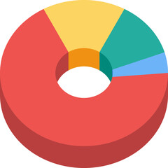 Pie Chart Element Illustration