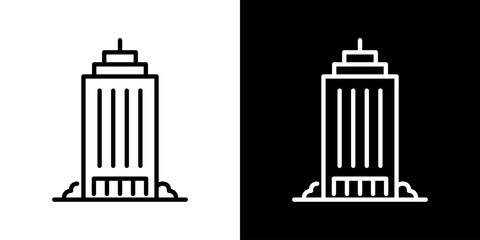 シンプルなビルアイコン