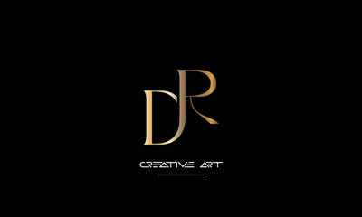 DR, RD, D, R abstract letters logo monogram