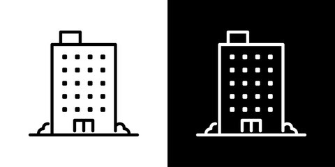 シンプルなビルアイコン © WAWAWA