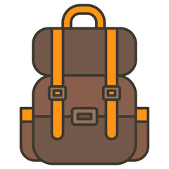 travel backpack bag illustration