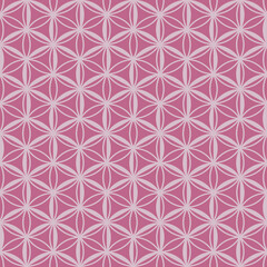 Overlapping circles geometric seamless repeat pattern for textile printing, backgrounds, wallpapers, cards