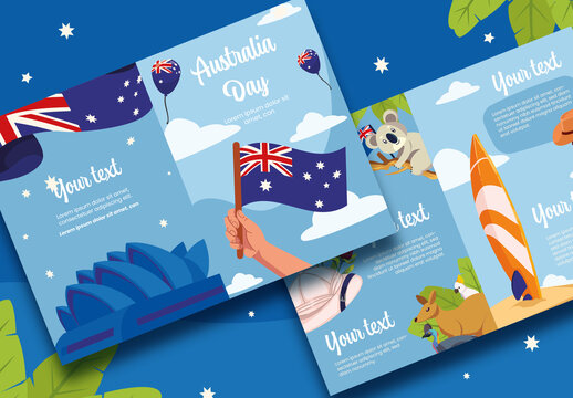 Australia Day Brochure Template