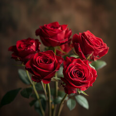 Valentine's Day has the most romantic red roses.