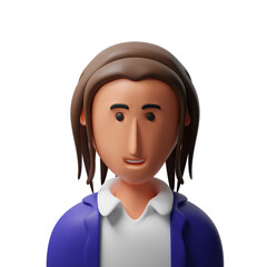 Student avatar 3d illustration