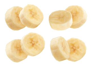 Isolated banana on white background