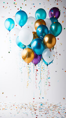 wallpaper background balloons for party , Generate AI