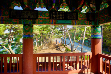 Fototapeta na wymiar View from Gwansuru Pavilion's Second Story