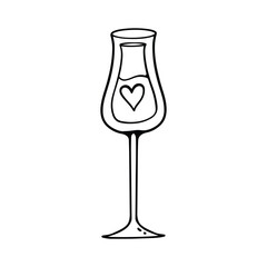 Valentine Element Illustration. Hand-Drawn Doodle Valentine Sign and Symbol