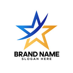 Obraz premium Star logo design template vector