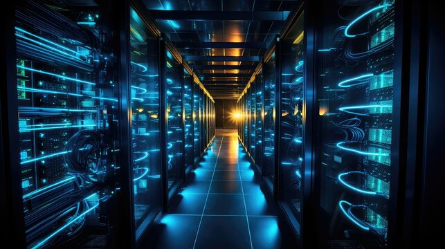 network system tech background illustration cybersecurity programming, cloud algorithm, interface operating network system tech background