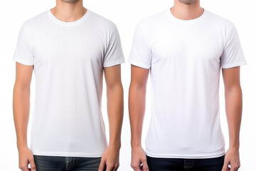 Woman in White Tshirt Mockup created with Generative AI