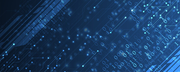 Technology Network Vector Background.. Science and technology presentation background. Big data connectivity software development wallpaper