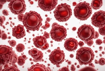 Blood cells wave on white background leukocytes erythrocytes bloodstream