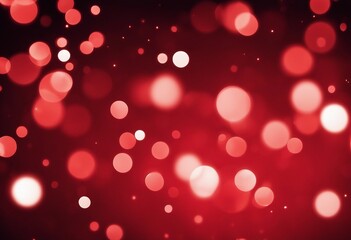 Red glow particle abstract bokeh background