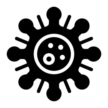 sti virus glyph icon