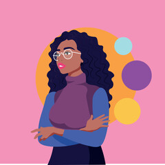 thoughtful girl, purposeful