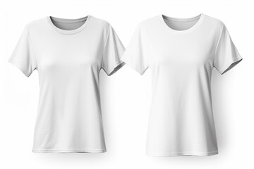 Woman in White Tshirt Mockup created with Generative AI