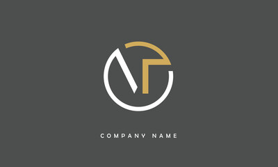 VT, TV, V, T Abstract Letters Logo Monogram