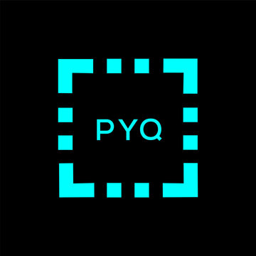 PYQ Letter logo design template vector. PYQ Business abstract connection vector logo. PYQ icon circle logotype.
