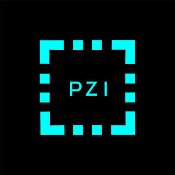 PZI Letter logo design template vector. PZI Business abstract connection vector logo. PZI icon circle logotype.
