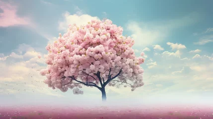 Foto op Plexiglas blossom flower spring background illustration bloom petal, garden nature, colorful fresh blossom flower spring background © vectorwin