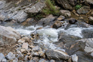 Cat Cat Waterfall locate on Cat Cat Village, Sa Pa District, Northern Vietnam