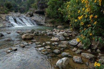 Cat Cat Waterfall locate on Cat Cat Village, Sa Pa District, Northern Vietnam