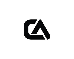 CA LOGO DESIGN VECTOR TEMPLATE