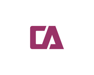 CA LOGO DESIGN VECTOR TEMPLATE