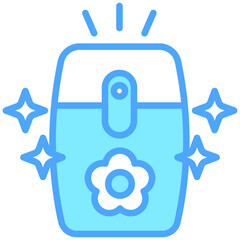 Air Freshener blue dual tone color icon, relate to housekeeping. use for UI or UX kit, web and app development.