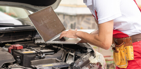 Diagnostic machine tools ready to be used with car