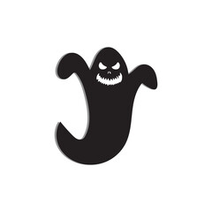 Ghost icon design, Scary ghosts design vector, Halloween characters  symbol. Ghost vector icon, Emotion Variation. Halloween flat vector icon for holiday apps and websites
