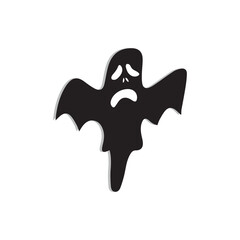 Ghost icon design, Scary ghosts design vector, Halloween characters  symbol. Ghost vector icon, Emotion Variation. Halloween flat vector icon for holiday apps and websites