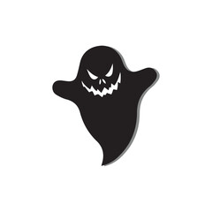 Ghost icon design, Scary ghosts design vector, Halloween characters  symbol. Ghost vector icon, Emotion Variation. Halloween flat vector icon for holiday apps and websites