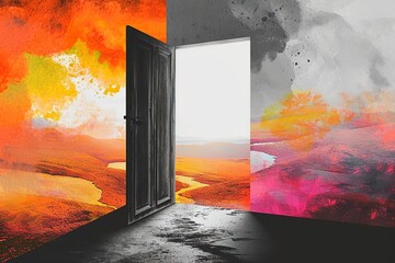 Open Door to New Possibilities: Mind and Hope Collage

