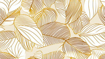 Fototapeta na wymiar Abstract Premium Vector gold wave pattern. Luxury background for websites. Black, gold, navy blue and white harmony. Elegant design element, leaf,wavy curve wallpaper,minimal line illustration banner