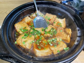 Braised tofu in spicy sauce, a delicious Chinese cuisine