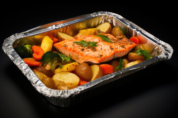 Delicious Foil-Baked Salmon with Veggies