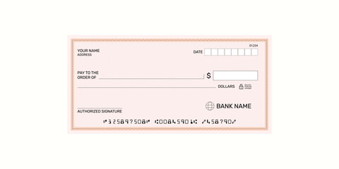 Blank bank cheque, bank cheque, pay, bank, money, payment, checkbook, business, banking, dollar, document, paper, currency