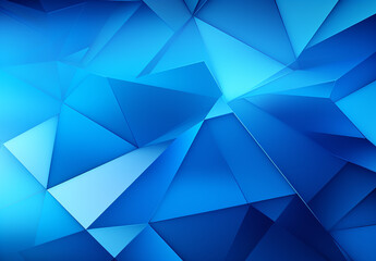 Dark Blue Vector Polygonal Template - obrazy, fototapety, plakaty