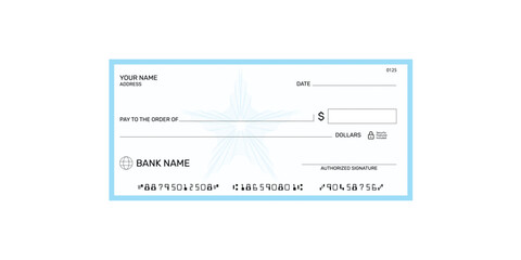 Blank bank cheque, bank cheque, pay, bank, money, payment, checkbook, business, banking, dollar, document, paper, currency