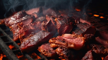 Close Up of Grilled Meat