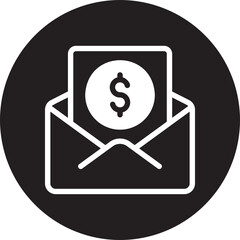 send money glyph icon