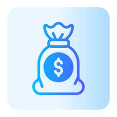 money bag gradient icon