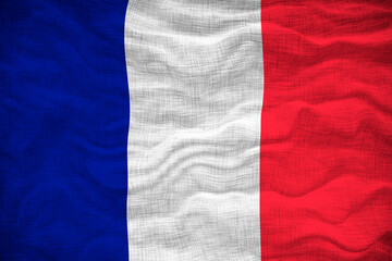 National Flag of France Background for editors and designers. National holiday