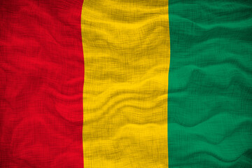 Obraz premium National flag of Guinea. Background for editors and designers. National holiday