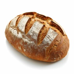 Isolated Rye Bread on White Background