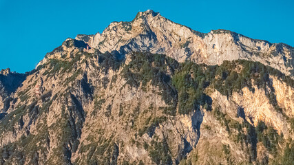 Alpine summer view with Mount Untersberg near Berchtesgaden, Bavaria, Germany