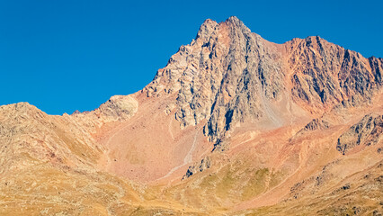 Alpine summer view at the famous Kaunertal Glacier Road, Landeck, Tyrol, Austria